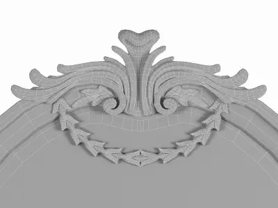 baroque mirrors 3D model