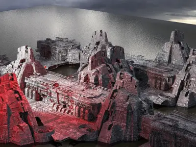 Sci Fi Science Exterior 5  3D model