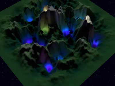 Sci-fi valley 3D model