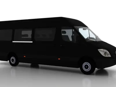 Mercedes Benz Sprinter L4H2 2009 Passenger EU 3D model