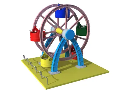 carousel cartoon  3D model