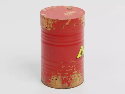 -Flammable Barrel- 3D model