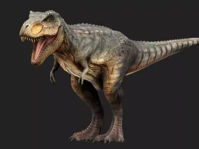 Tyrannosaurus Rex Low-poly 3D model 8