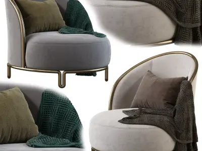  Clan Milano 2019 PIPE Poltrona 3D model