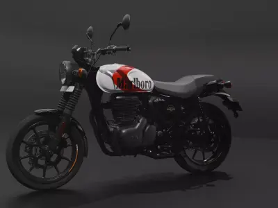 Royal Enfield Hunter 350 Custom Marlboro Edition 3D model