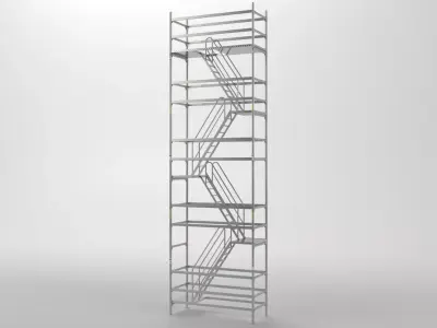 Scaffold tower 7 3D model