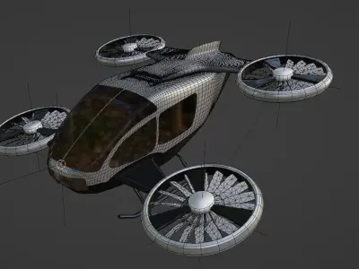 Passenger Quadcopter 3D model