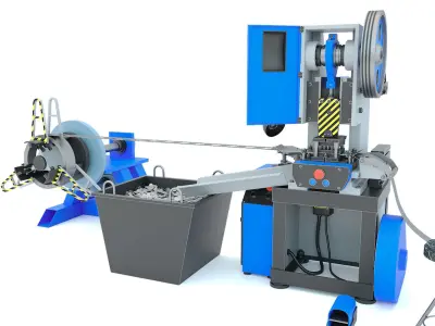 Machine tool mechanical press stamping line K2116 3D model