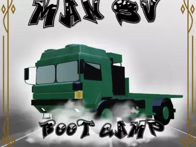 Military 6 Tonne Truck MAN SV Low-poly 3D model
