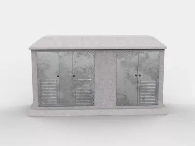 substation transformer   3D model