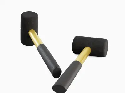 Rubber Mallet B 02 3D model