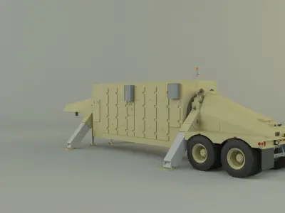 trailer an tpy 2 radar 3D model
