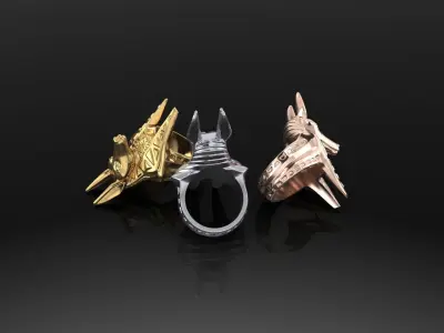 Annubis ring 3D print model purchase
