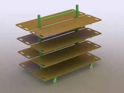 Fabric Relax Trolley Free 3D model