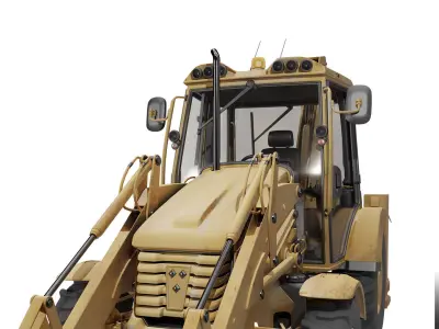 Backhoe Loader 3D model purchase