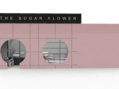 Cafe Exterior Free 3D model