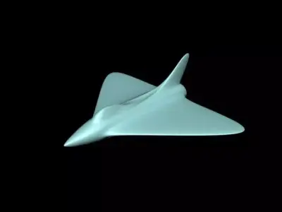 Basic simple airplane model 3D print model