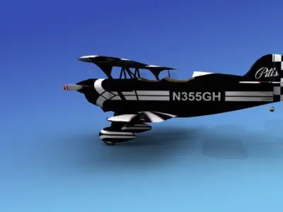 Pitts Special 3D model 6
