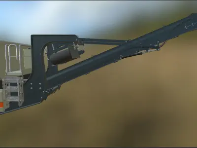 Mobile Jaw Crusher  3D model