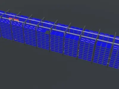 Multi Level Shuttle Automated Storage System 3D Designed model 3D model