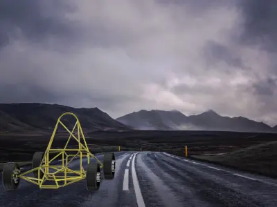 car frame 3D model