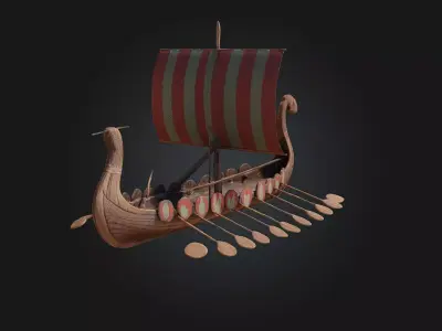 Viking Longship  Sail into Legends 3D model