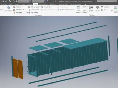 40 ft container 3d model 3D model