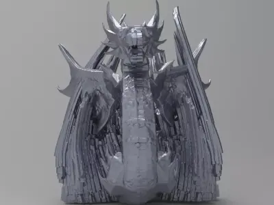 Druid Primeval dragon stone 3D model