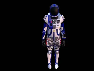 Astronaut Spacesuit Greece 3D model