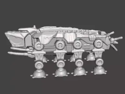 6MM SCALE AT-OT WALKER MINIATURE MODEL FOR SCIFI GAMES EPIC 3D print model
