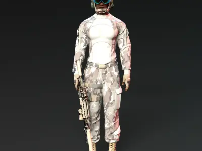 US ARMY MILITARY PACK 3D model