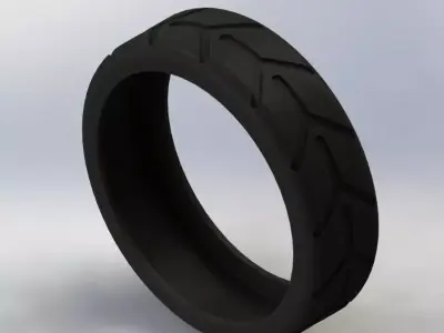 Wheel modeling using Solidworks Free 3D model