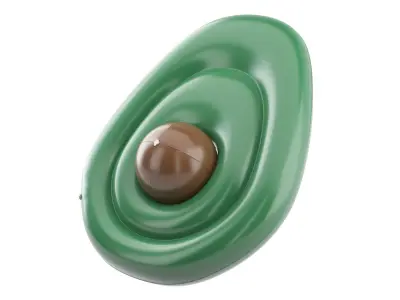 Inflatable Avocado Pool Float 3D model