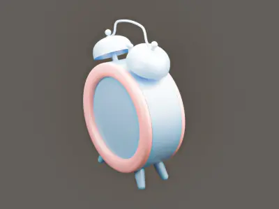 clock Low-poly 3D model