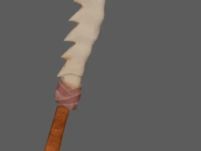 weapon wooden sword Low-poly 3D model