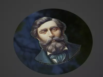 Rousseau Medallion 3D print model