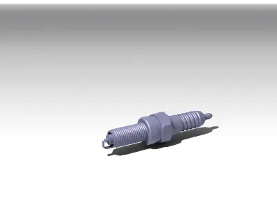 Spark Plug 3D model by ShubhamNikumbh from CGTrader