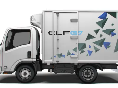 Isuzu Elf EV Refrigerator 2024 3D model