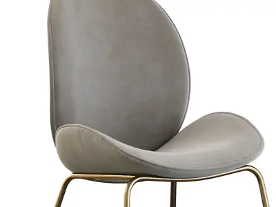 Astor Upholstered Dining Chair 3D model