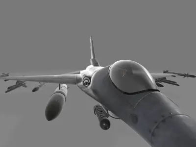 fighter jet  Low-poly 3D model purchase