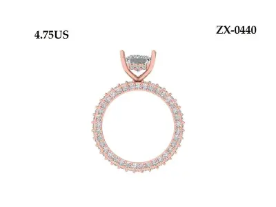 Wedding Ring  3D print model 387