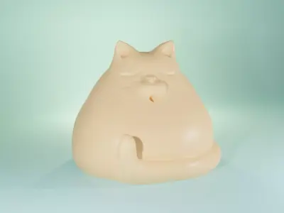 Free Chonk Cat Sculpt Free 3D model