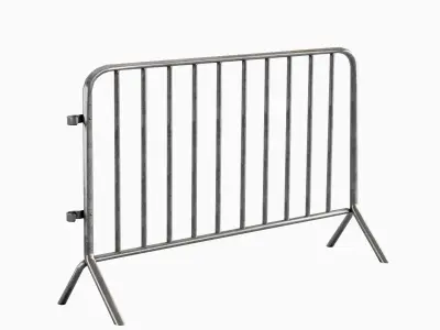 Fence Barrier 07 Low-poly 3D model