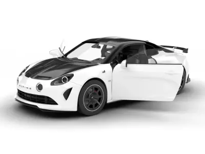 Alpine A110 R 2023 HQ 3d model 3D model