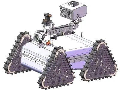 High Mobility Search and Rescue Robot Platform 3D model