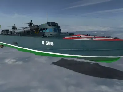 MAS - Italiano torpedo boat 3D model