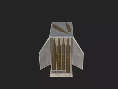 Bullet Model 004 Low-poly 3D model