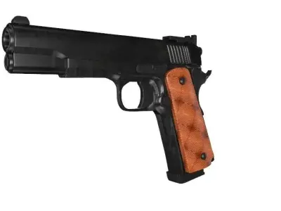 Gun 3d model Low-poly 3D model purchase