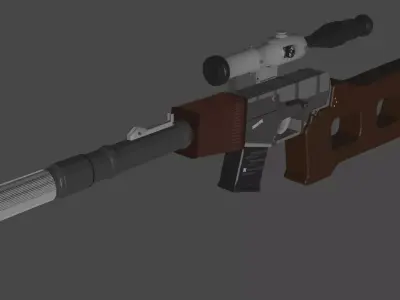 3D model of weapon 3D model