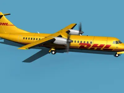 ATR  ATR-72-600 DHL Cargo 3D model